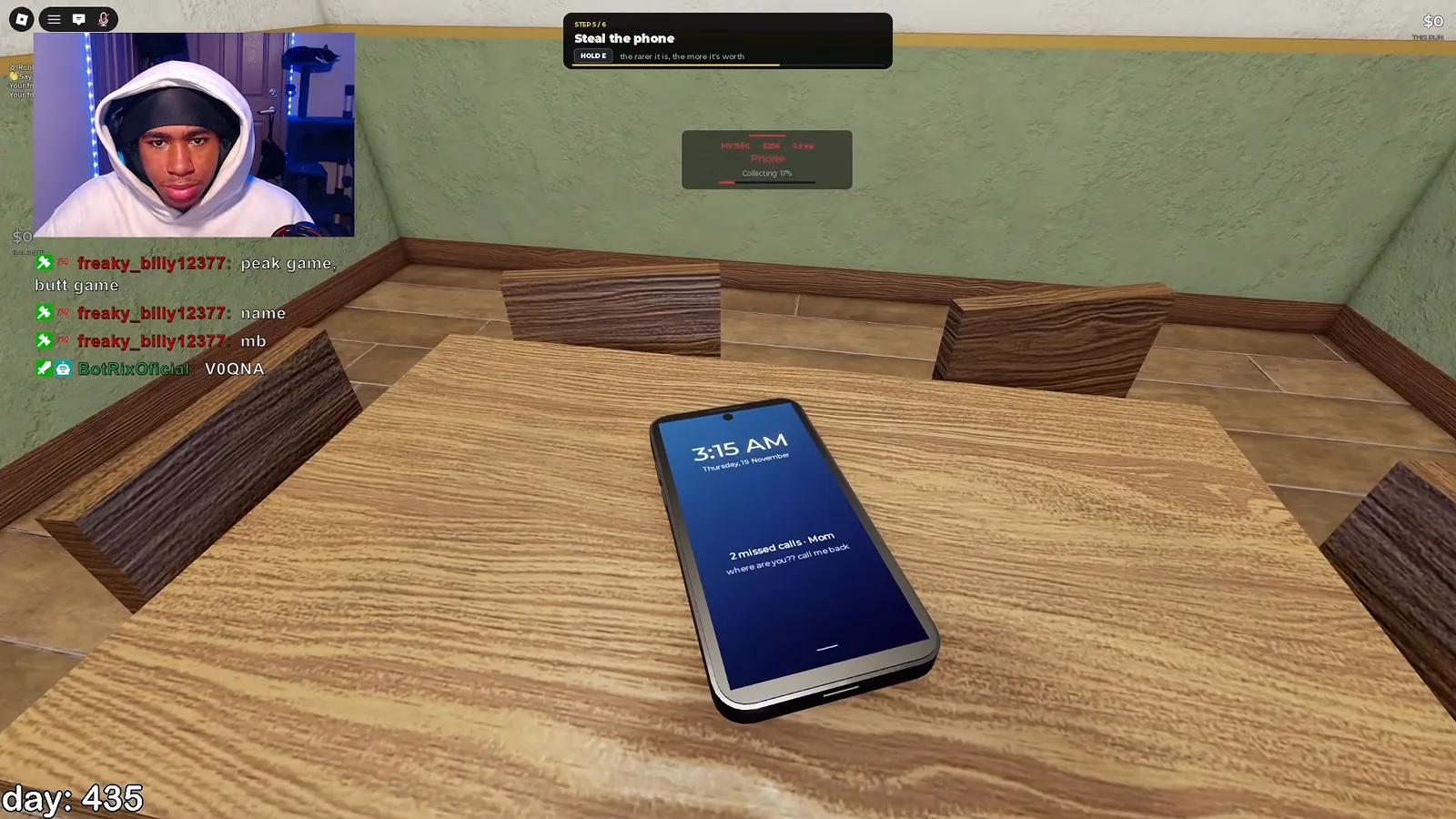 Picking up a phone as the first piece of loot in a Steal Or Die match, the safest starter grab