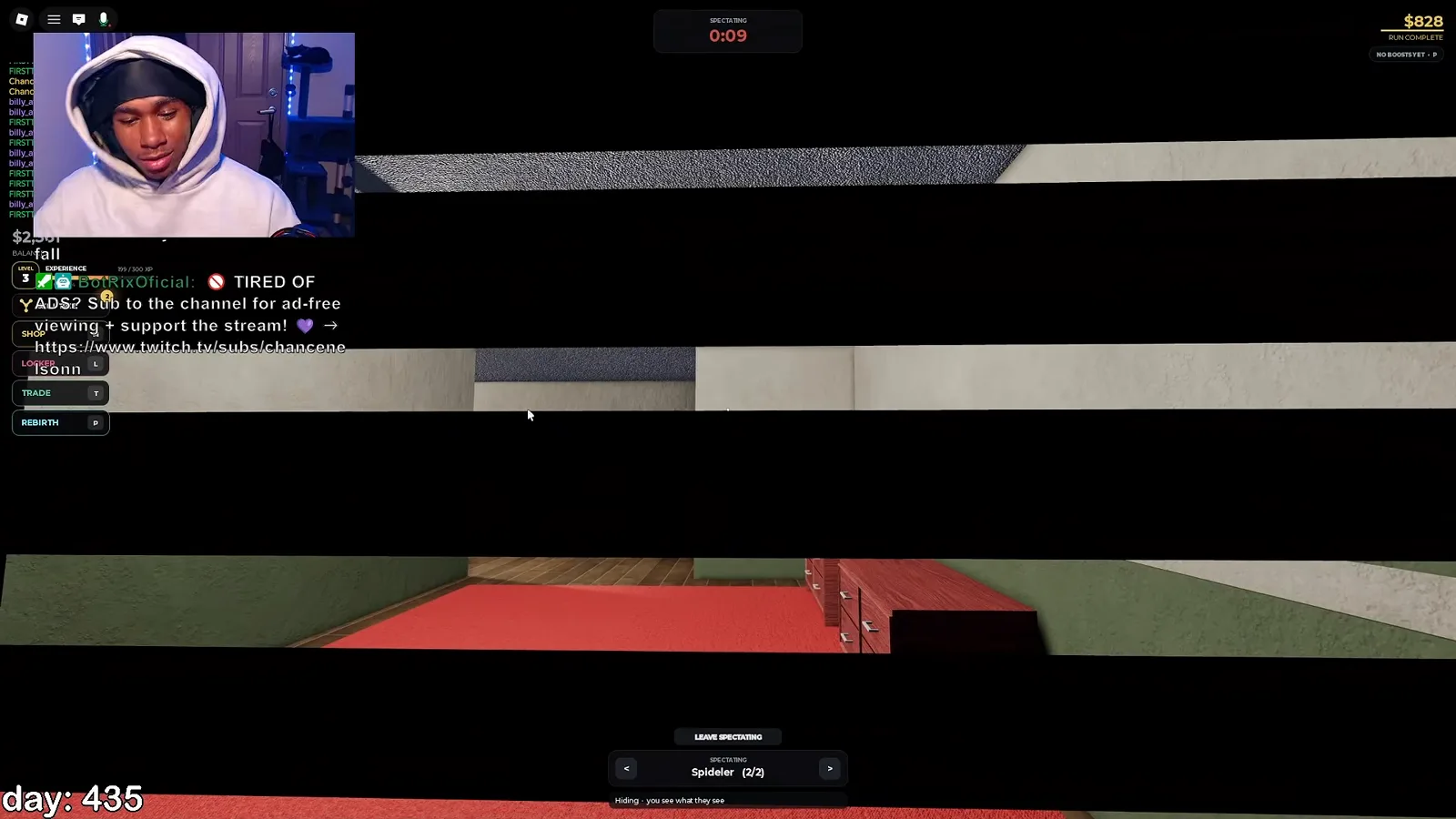 The entity player’s heavily restricted field of vision in Steal Or Die