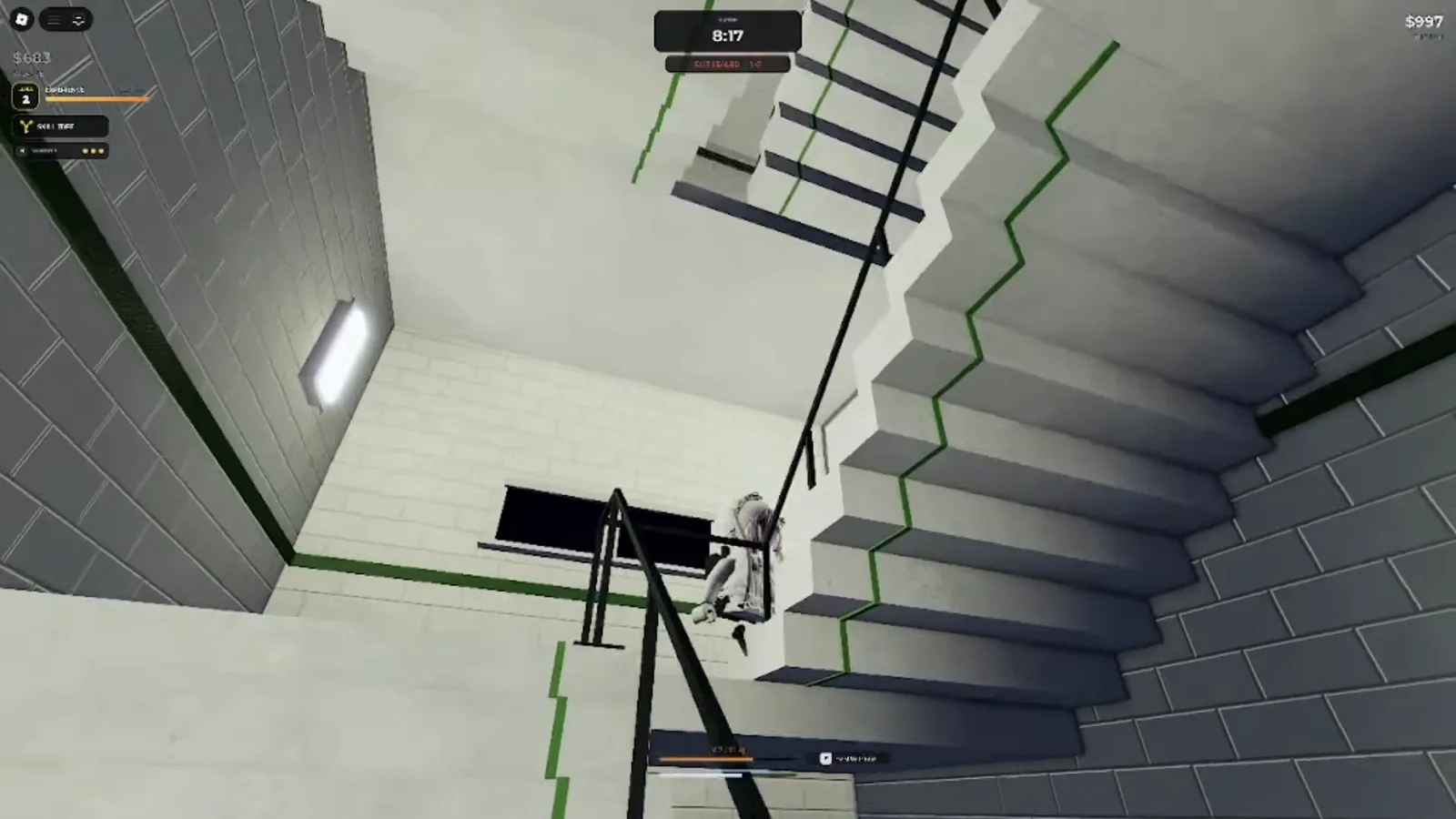 The upstairs floor of the Office map in Steal Or Die, a multi-level looting route